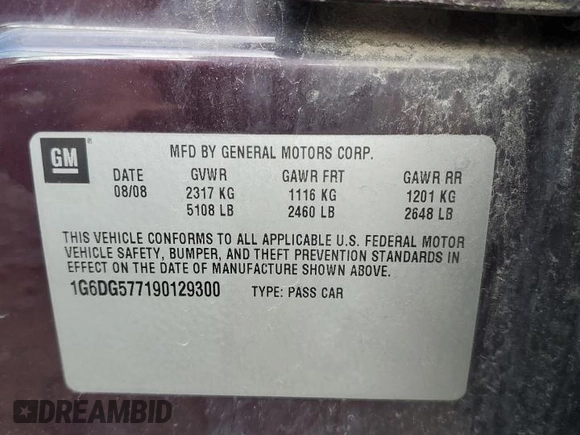 2009 Cadillac CTS AWD z VIN 1G6DG577190129300, wystawiony jako Copart lot #55802785 z przebiegiem 166 399 mil mil oraz Szkoda całkowita • Salvage title. Historia ofert i sprzedaży dostępna na DreamBid. Obrazek 12.