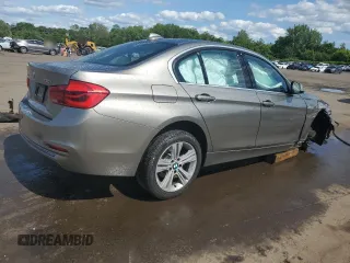 2018 BMW 3 Series 330i xDrive with VIN WBA8D9C54JEM33941, listed as a Copart auction lot 59501545 with 46,016 mi miles and Salvage title. Bid and sale history available at DreamBid. Image 3.