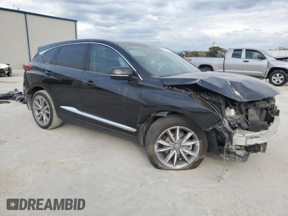 2020 Acura RDX w/Technology Pkg with VIN 5J8TC1H58LL003212, listed as a Copart auction lot 43261514 with 37,660 mi miles. Bid and sale history available at carsss.com. Image 4.