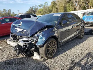2017 Audi A3 Sedan Premium with VIN WAUB8GFF0H1010312, listed as a Copart auction lot 46488735 with 91,613 mi miles and Salvage Title. Bid and sale history available at carsss.com. Image 1.