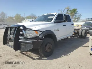 2018 Ram 5500 Tradesman with VIN 3C7WRNFL2JG371658, listed as a Copart auction lot 52543245 with 150,250 mi miles and Salvage Title. Bid and sale history available at carsss.com. Image 1.