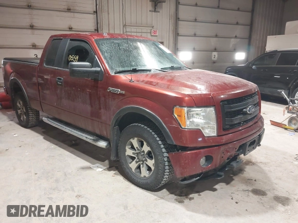 2014 Ford F-150 XL with VIN 1FTFX1EF1EKF24715, listed as a IAAI auction lot 41520559 with 183,650 mi miles. Bid and sale history available at carsss.com. Image 1.
