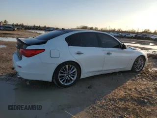 2017 Infiniti Q50 Red Sport 400 with VIN JN1FV7AR9HM870239, listed as a Copart auction lot 46320325 with 75,150 mi miles and Clean Title. Bid and sale history available at carsss.com. Image 3.