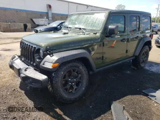 2021 Jeep Wrangler Unlimited Sport S z VIN 1C4HJXDN2MW737086, wystawiony jako Copart lot #64398625 z przebiegiem 54 503 mil mil oraz Szkoda całkowita • Salvage title. Historia ofert i sprzedaży dostępna na DreamBid. Obrazek 1.