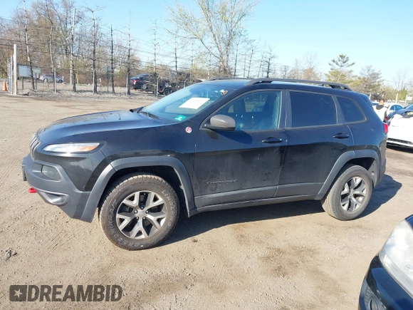 2014 Jeep Cherokee Trailhawk with VIN 1C4PJMBS5EW280598, listed as a IAAI auction lot 42079597 with 171,564 mi miles. Bid and sale history available at carsss.com. Image 14.