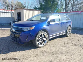 2013 Ford Edge Sport with VIN 2FMDK4AK0DBA54465, listed as a IAAI auction lot 41723741 with 158,044 mi miles. Bid and sale history available at carsss.com. Image 2.