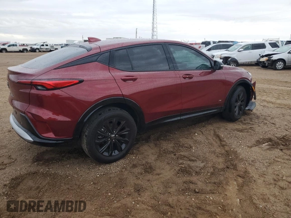2025 Buick Envista Sport Touring with VIN KL47LBEP1SB030830, listed as a Copart auction lot 51775535 with 7,182 mi miles and Salvage Title. Bid and sale history available at DreamBid. Image 3.