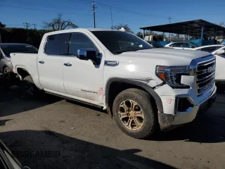 2022 GMC Sierra 1500 Limited SLT with VIN 3GTU9DED0NG154771, listed as a Copart auction lot 87717695 with 21,463 mi miles and Salvage Title. Bid and sale history available at carsss.com. Image 4.