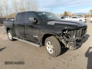 2023 Ram 1500 Big Horn with VIN 1C6SRFFT4PN654751, listed as a IAAI auction lot 41899195 with 51,851 mi miles and . Bid and sale history available at DreamBid. Image 1.
