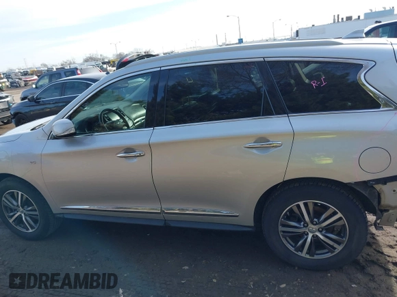 2017 Infiniti QX60 with VIN 5N1DL0MN6HC516190, listed as a IAAI auction lot 41502843 with 150,000 mi miles and . Bid and sale history available at DreamBid. Image 15.