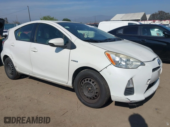 2014 Toyota Prius One with VIN JTDKDTB35E1082542, listed as a IAAI auction lot 42159682 with 166,231 mi miles and . Bid and sale history available at DreamBid. Image 1.