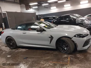 2023 BMW M8 Competition with VIN WBSDZ0C02PCM75573, listed as a IAAI auction lot 41618692 with 8,292 mi miles. Bid and sale history available at carsss.com. Image 14.