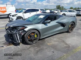 2023 Chevrolet Corvette 3LT with VIN 1G1YC3D43P5104058, listed as a IAAI auction lot 41525499 with 30,177 mi miles. Bid and sale history available at carsss.com. Image 2.