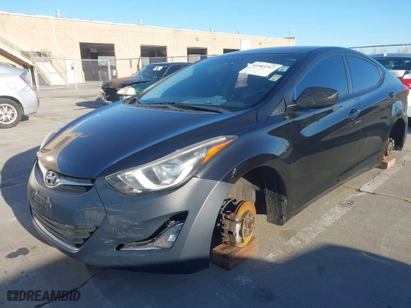 2014 Hyundai Elantra SE with VIN KMHDH4AE7EU082784, listed as a IAAI auction lot 41503767 with 1 mi miles. Bid and sale history available at carsss.com. Image 18.