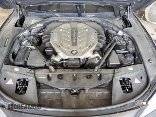 2011 BMW 7 Series 750i xDrive with VIN WBAKC6C51BC394293, listed as a Copart auction lot 55119865 with Not provided miles and Salvage title. Bid and sale history available at DreamBid. Image 11.