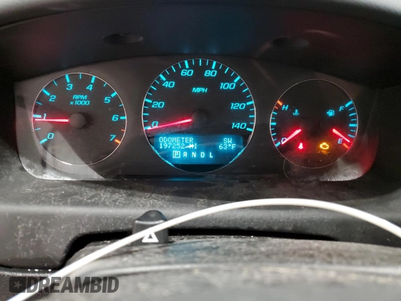 2012 Chevrolet Impala LT Retail with VIN 2G1WB5E39C1212420, listed as a Copart auction lot 55422405 with 197,252 mi miles and Non Repairable. Bid and sale history available at DreamBid. Image 9.
