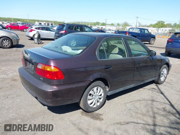 2000 Honda Civic EX with VIN 2HGEJ8643YH528913, listed as a IAAI auction lot 42144945 with 259,493 mi miles. Bid and sale history available at carsss.com. Image 4.