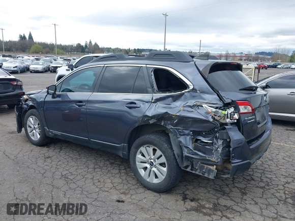 2017 Subaru Outback Premium with VIN 4S4BSAHC6H3422772, listed as a IAAI auction lot 41848110 with 129,280 mi miles and . Bid and sale history available at DreamBid. Image 6.
