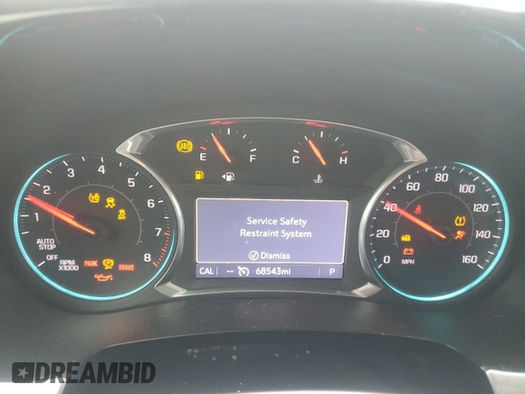 2020 Chevrolet Traverse Premier with VIN 1GNEVKKW1LJ203408, listed as a Copart auction lot 45027815 with 68,543 mi miles and Salvage Title. Bid and sale history available at carsss.com. Image 9.