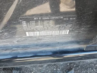 2019 Subaru Impreza Premium with VIN 4S3GKAD65K3627534, listed as a IAAI auction lot 41764771 with 106,408 mi miles. Bid and sale history available at carsss.com. Image 9.