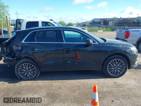 2022 Audi Q3 Premium with VIN WA1AUCF34N1016242, listed as a IAAI auction lot 42341953 with 53,650 mi miles and . Bid and sale history available at DreamBid. Image 13.