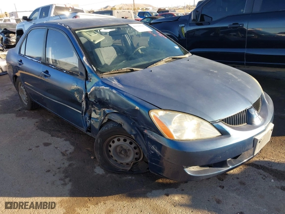 2005 Mitsubishi Lancer ES with VIN JA3AJ26E65U014838, listed as a IAAI auction lot 41310586 with 127,487 mi miles. Bid and sale history available at carsss.com. Image 1.