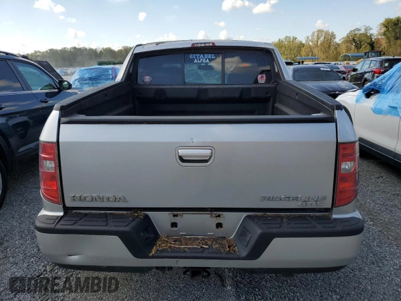 2011 Honda Ridgeline RTS with VIN 5FPYK1F45BB007356, listed as a Copart auction lot 73854154 with 108,738 mi miles and Salvage Title. Bid and sale history available at carsss.com. Image 6.