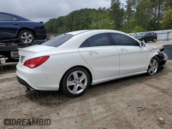 2016 Mercedes-Benz CLA 250 with VIN WDDSJ4EB8GN311296, listed as a Copart auction lot 55891515 with 139,192 mi miles and Salvage Title. Bid and sale history available at DreamBid. Image 3.