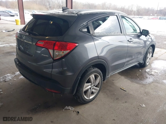 2019 Honda HR-V EX-L with VIN 3CZRU6H70KM710784, listed as a IAAI auction lot 41391516 with 48,123 mi miles. Bid and sale history available at carsss.com. Image 4.