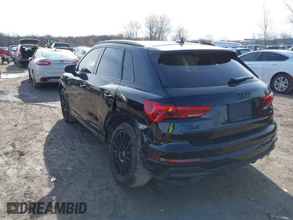 2023 Audi Q3 S line Premium with VIN WA1DECF38P1111626, listed as a IAAI auction lot 41935732 with 38,777 mi miles and . Bid and sale history available at DreamBid. Image 3.