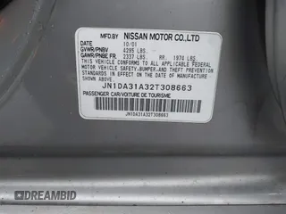 2002 Nissan Maxima GLE z VIN JN1DA31A32T308663, wystawiony jako IAAI lot #42136460 z przebiegiem 235 632 mil mil oraz . Historia ofert i sprzedaży dostępna na DreamBid. Obrazek 9.