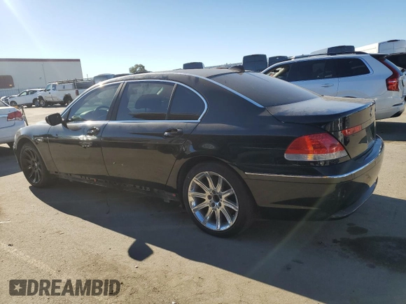 2004 BMW 7 Series 745Li with VIN WBAGN63444DS47874, listed as a Copart auction lot 88582125 with 172,419 mi miles and Clean title. Bid and sale history available at DreamBid. Image 2.