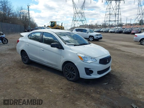 2020 Mitsubishi Mirage SE with VIN ML32F4FJ8LHF04368, listed as a IAAI auction lot 41695505 with 52,431 mi miles and . Bid and sale history available at DreamBid. Image 1.