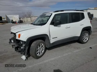 2023 Jeep Renegade Latitude with VIN ZACNJDB11PPP14737, listed as a Copart auction lot 45055605 with 50,402 mi miles and Salvage Title. Bid and sale history available at carsss.com. Image 1.