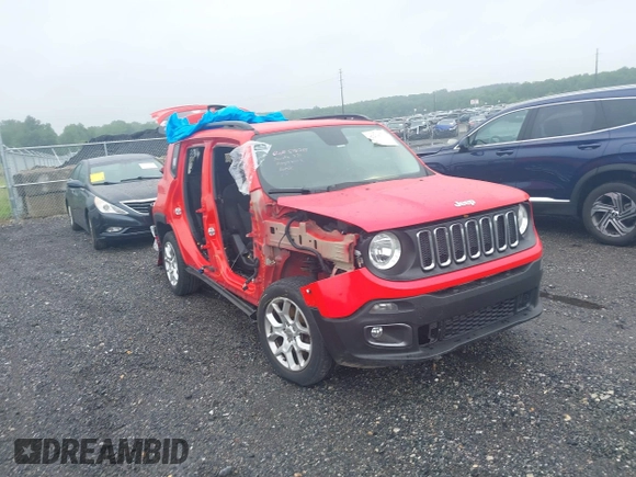 2017 Jeep Renegade Latitude z VIN ZACCJBBB5HPF98077, wystawiony jako IAAI lot #42323925 z przebiegiem 78 893 mil mil oraz . Historia ofert i sprzedaży dostępna na DreamBid. Obrazek 1.
