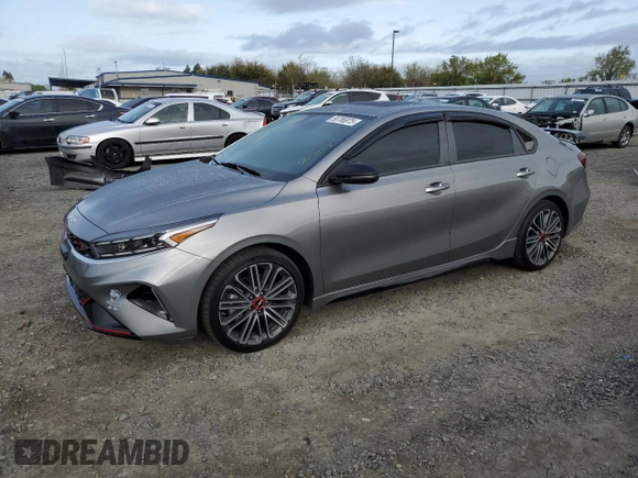 2022 Kia Forte GT with VIN 3KPF44AC7NE457191, listed as a Copart auction lot 50786975 with 31,619 mi miles and Salvage Title. Bid and sale history available at carsss.com. Image 1.