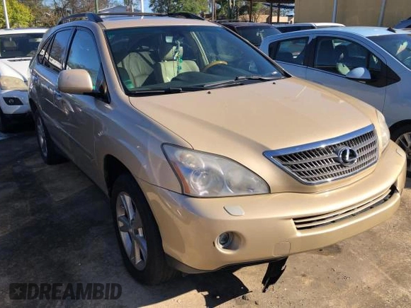 2008 Lexus RX 400h with VIN JTJGW31U082006748, listed as a Copart auction lot 80531694 with 241,549 mi miles and Clean Title. Bid and sale history available at DreamBid. Image 1.