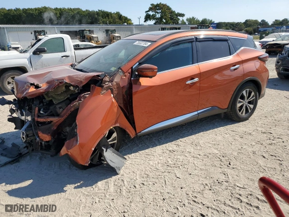 2019 Nissan Murano SV with VIN 5N1AZ2MJ7KN146986, listed as a Copart auction lot 75532784 with 73,354 mi miles and Salvage Title. Bid and sale history available at carsss.com. Image 1.