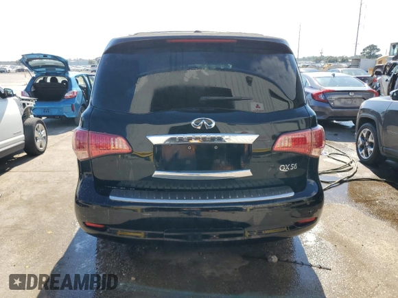2011 Infiniti QX56 8-passenger with VIN JN8AZ2NC4B9302855, listed as a Copart auction lot 72986764 with 171,390 mi miles and Salvage Title. Bid and sale history available at carsss.com. Image 6.