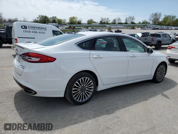 2018 Ford Fusion Titanium with VIN 3FA6P0D92JR138709, listed as a Copart auction lot 52017725 with 86,495 mi miles and Clean title. Bid and sale history available at DreamBid. Image 3.