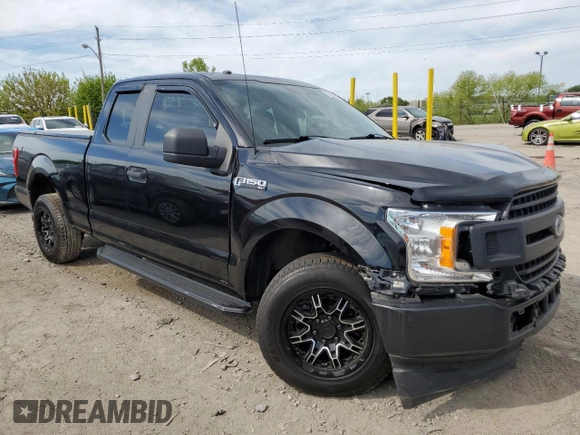 2019 Ford F-150 XL with VIN 1FTEX1CPXKFB34725, listed as a Copart auction lot 55828445 with 79,828 mi miles and Salvage title. Bid and sale history available at DreamBid. Image 4.