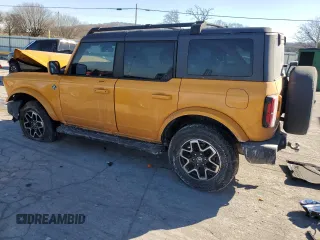 2022 Ford Bronco with VIN 1FMEE5BP5NLB59094, listed as a Copart auction lot 46318115 with 46,101 mi miles and Salvage Title. Bid and sale history available at DreamBid. Image 2.