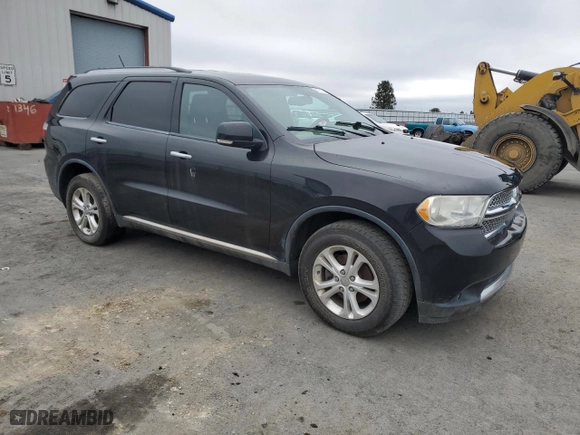 2013 Dodge Durango Crew with VIN 1C4SDJDTXDC565576, listed as a Copart auction lot 51575175 with 184,302 mi miles and Clean Title. Bid and sale history available at carsss.com. Image 4.
