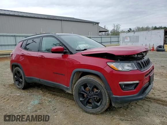 2021 Jeep Compass Altitude with VIN 3C4NJCBB7MT597532, listed as a Copart auction lot 51408535 with 87,085 mi miles and Salvage title. Bid and sale history available at DreamBid. Image 11.