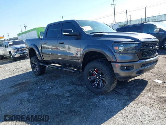 2022 Ram 1500 Big Horn with VIN 1C6SRFFTXNN236241, listed as a IAAI auction lot 41815333 with 37,813 mi miles. Bid and sale history available at carsss.com. Image 1.