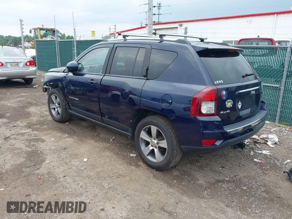 2017 Jeep Compass High Altitude with VIN 1C4NJDEB9HD110568, listed as a IAAI auction lot 42438438 with 114,088 mi miles and . Bid and sale history available at DreamBid. Image 3.