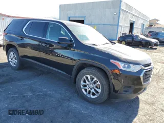 2020 Chevrolet Traverse LS with VIN 1GNERFKW1LJ142279, listed as a Copart auction lot 66882814 with 91,958 mi miles and Salvage Title. Bid and sale history available at carsss.com. Image 4.