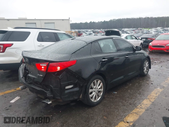 2015 Kia Optima EX with VIN 5XXGN4A73FG413993, listed as a IAAI auction lot 41536587 with 195,670 mi miles. Bid and sale history available at carsss.com. Image 4.