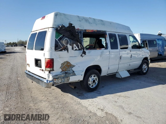 2014 Ford Econoline Cargo with VIN 1FTNS2EL3EDA22315, listed as a Copart auction lot 50365545 with 198,070 mi miles and Salvage Title. Bid and sale history available at DreamBid. Image 3.