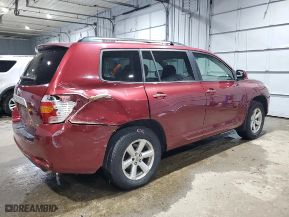 2008 Toyota Highlander with VIN JTEES41A382065581, listed as a Copart auction lot 44800945 with 97,707 mi miles and Salvage Title. Bid and sale history available at carsss.com. Image 3.